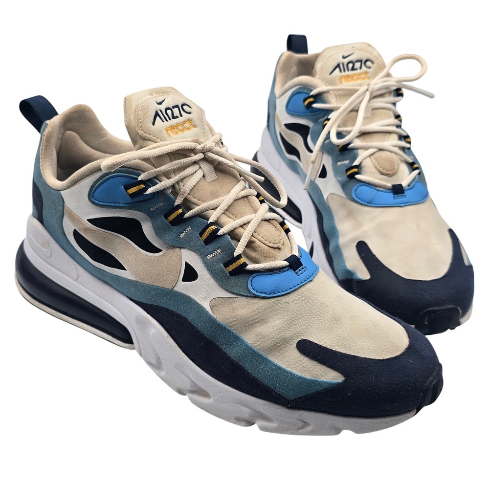 Nike Air Max 270 React Blue Void Photo Blue CT1264-104 Mens 11.5